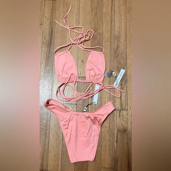 MONICA HANSEN Rectangle Top and Slay Baby Bottoms in Coral - Picture 11 of 11